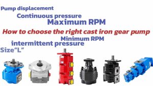 How to choose the right cast iron gear pump