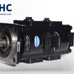 Parker Hannifin 6111153M92 Massey Ferguson Terex Twin Hydraulic Pump 37 + 37 CC/REV